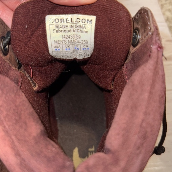 SOREL Men’s Brown Waterproof Winter Boots Size 9.5 - Picture 9 of 9